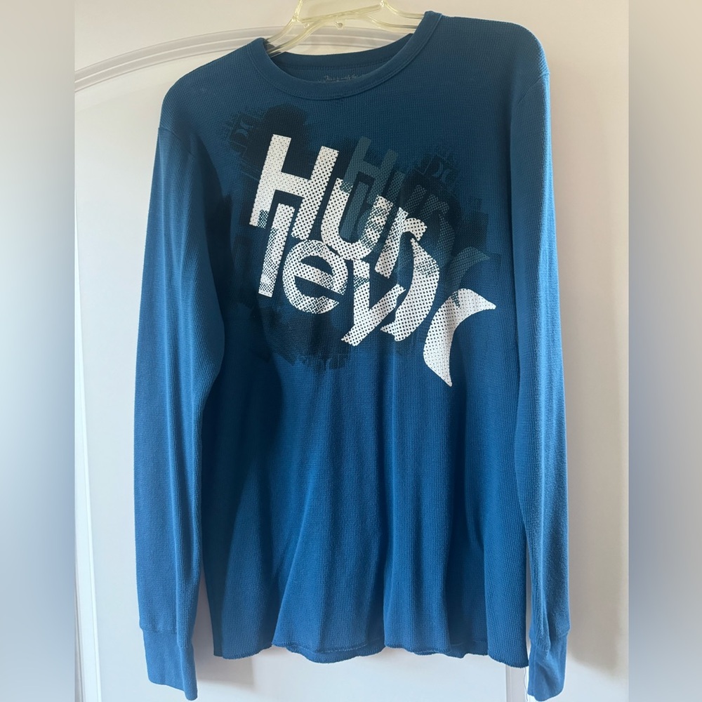 Hurley Men's Blue Long-Sleeve Thermal